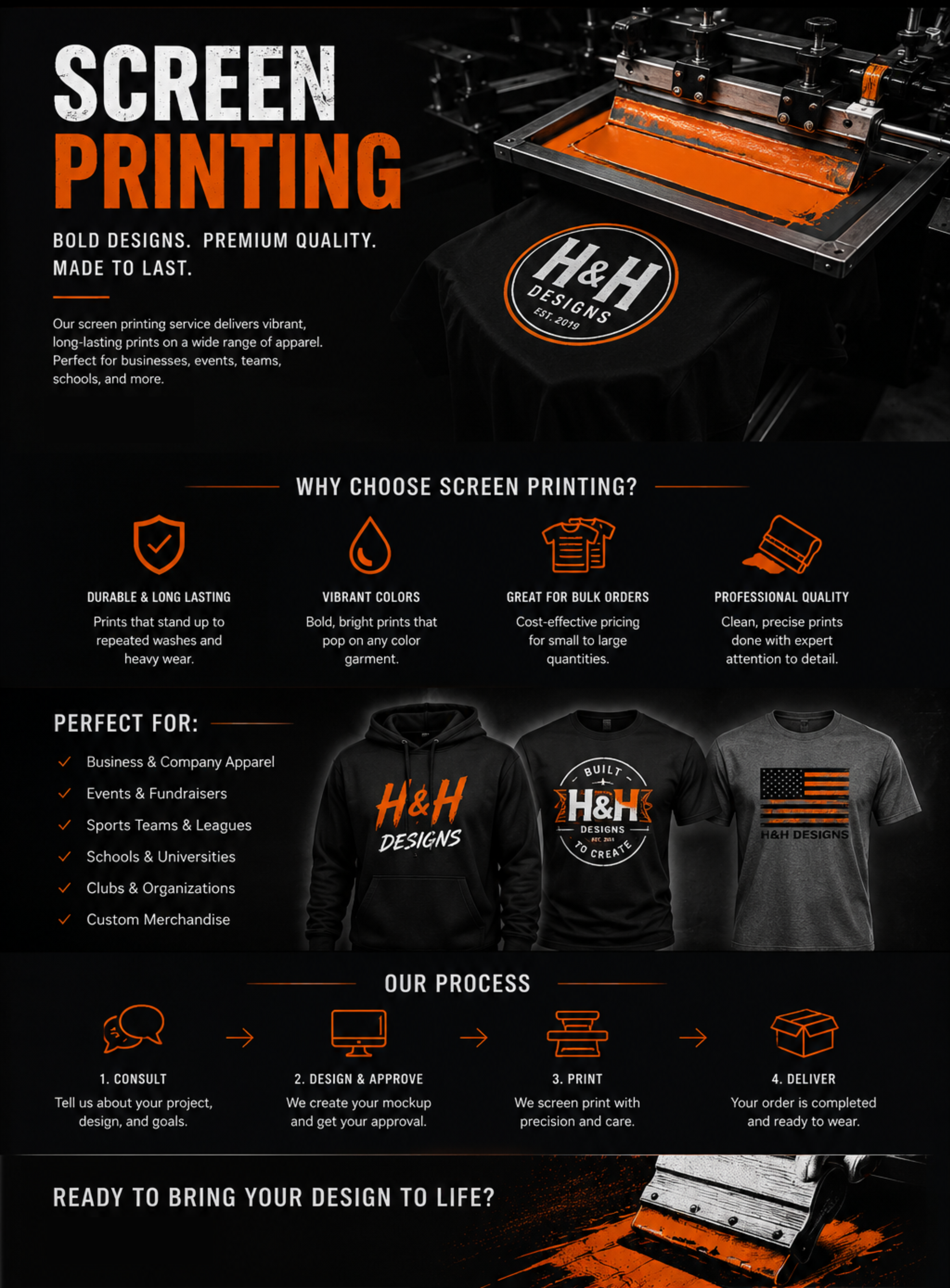 H&H Designs Screen Printing